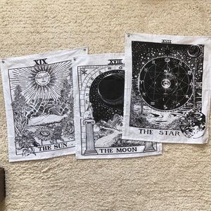 The Sun,Moon,and Star Tapestry